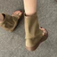 Giày Sandal Cổ Cao Đế Độn Phong Cách Ulzzang