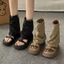 Giày Sandal Cổ Cao Đế Độn Phong Cách Ulzzang