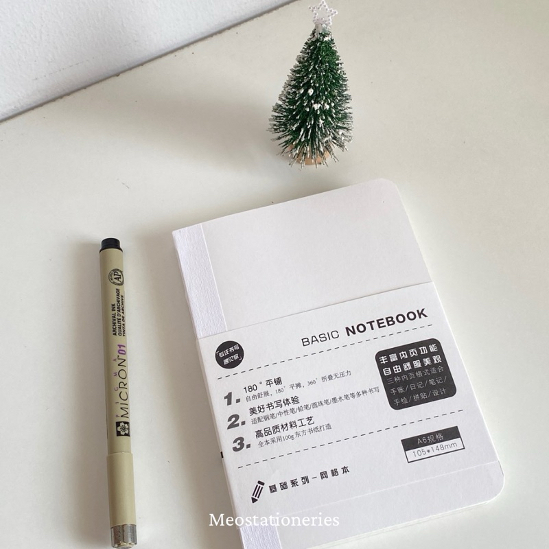 SỔ TAY BASIC NOTEBOOK SIZE A6 80 TỜ JOURNAL (CARO) | Shopee Việt Nam