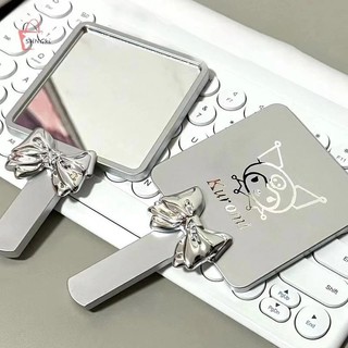 Gương HelloKitty Bạc Vuông Hoạ Tiết Sóng Nước Gương Cầm Tay Gương Trang Điểm Kuromi Sang Chảnh Tiện lợi