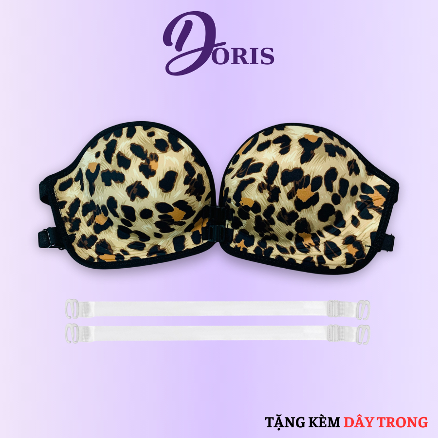 Áo Ngực Không Dây Chống Tụt Đệm Bàn Tay Dày 3cm Cài Trước DORIS A02