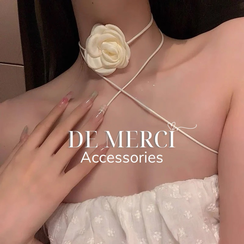 Dây chuyền phụ kiện De Merci Accessories hoa trà đeo cổ/tay/eo
