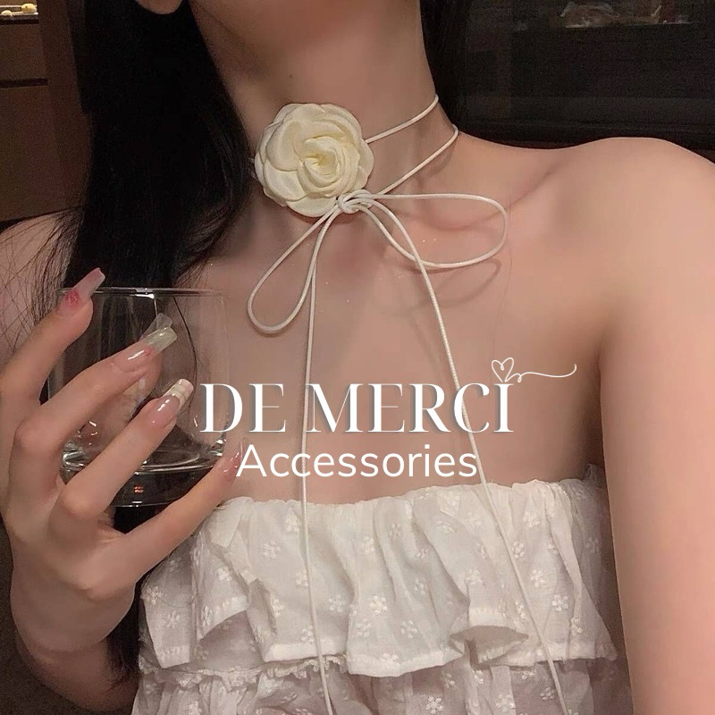 Dây chuyền phụ kiện De Merci Accessories hoa trà đeo cổ/tay/eo