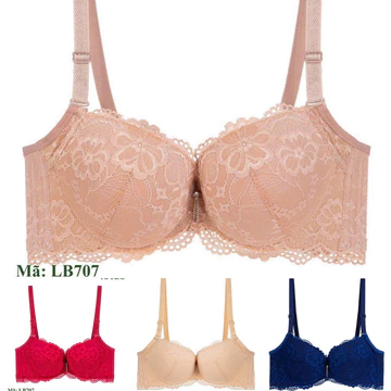 Mua 01 Áo Tặng 01 Cặp Dây Áo, Áo Lót Áo Bra Nữ Áo Nâng Ngực Có Ghọng Đệm Dày Nâng Tự Nhiên 707