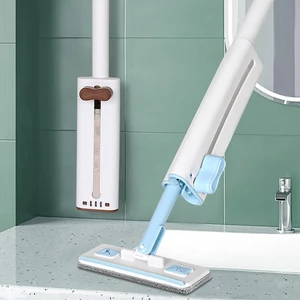 Cây lau tự vắt mini cây lau bếp cầm tay có thanh gạt nước như cây lau nhà làm sạch dầu mỡ vết bẩn trên bàn bếp đồ lau cử