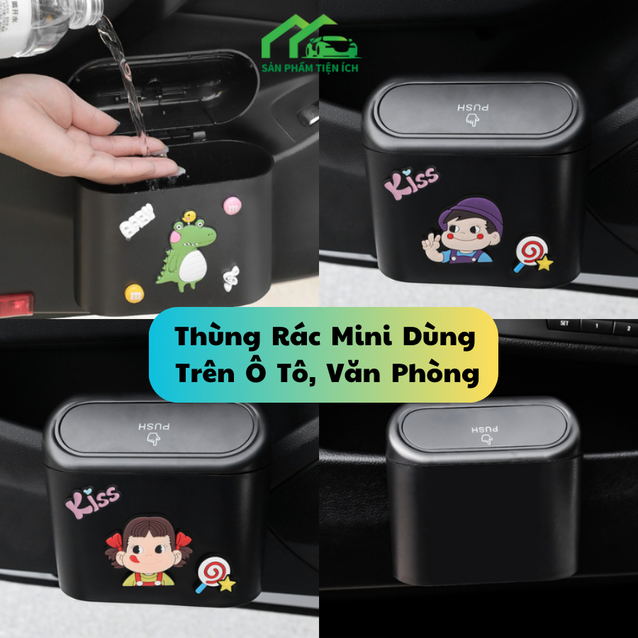 Thùng Rác Mini Đa Năng Dùng Trên Xe Ô Tô, Bàn Học, Bàn Làm Việc, Hình ...
