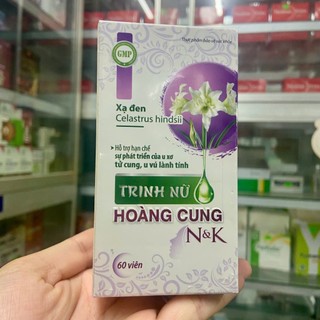 Trinh nữ hoàng cung N&K bớt đau nhức, hỗ trợ hạn chế sự phát triển u xơ, u nang, hộp 30 viên
