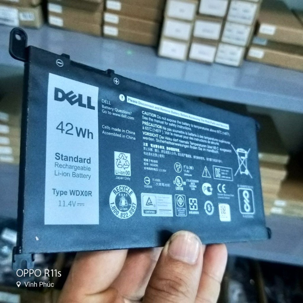 Replacement Laptop Battery For Dell Vostro – 3480, 3583, 5468, Etc. – 42Wh, WDX0R
