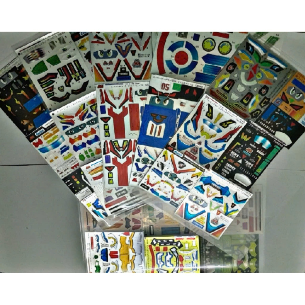 STICKER SUPER B DAMAN (Decal Ánh Kim robot bắn bi) | Shopee Việt Nam