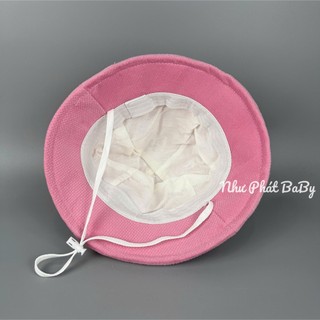 [ 2-5 TUỔI ] MŨ TAI BÈO LOGO BABY THREE CHO BÉ GÁI - NÓN VÀNH BABY THREE CHO TRẺ EM