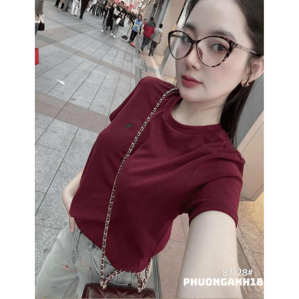 [Hàng có sẵn] Áo thun babytee nữ thêu hình ngựa hàng QC 3810