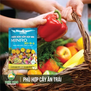 Phân bón NPK 30-9-9+TE THIỆN FARM (túi 1kg) giúp cây phát triển bộ rễ, thân, cành lá, tăng đề kháng