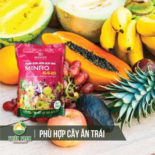 Phân bón NPK 15-5-20 THIỆN FARM (túi 200g) giúp cây ra hoa đậu trái, nuôi hoa to lâu tàn, trái to thơm ngon