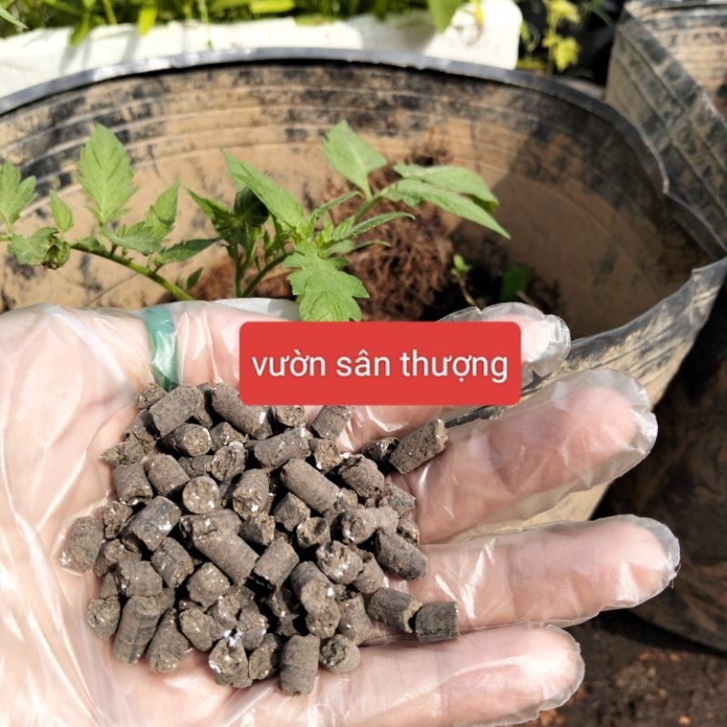 Túi 5kg Phân Gà Hữu Cơ Nhật Viên Nén Bón Hoa Hồng, Rau Củ Quả Cây Cảnh... chia lẻ từ bao 15kg