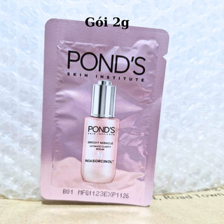 20 Gói Serum cao cấp dưỡng da đa tầng Pond's Skin Institute dưỡng trắng và ngăn ngừa lão hóa- Hàng tặng 2g