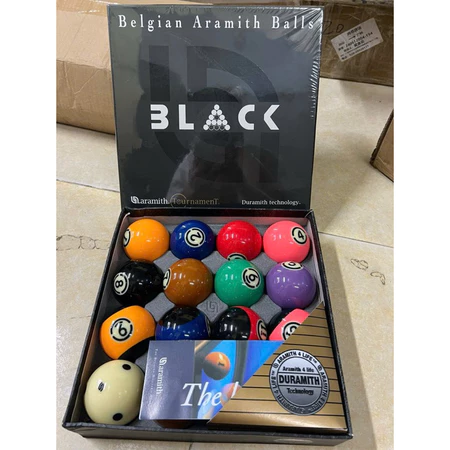 Bộ bóng bida lỗ BLACK Aramith Premium/ Bóng BLACK hàng chuẩn loại 1