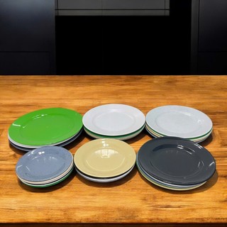 [LOẠI 1] Đĩa Nhựa Melamine Cạn Dày Dặn – Đĩa Ăn Nhà Hàng, Quán Nhậu 15/18/20/22/25cm