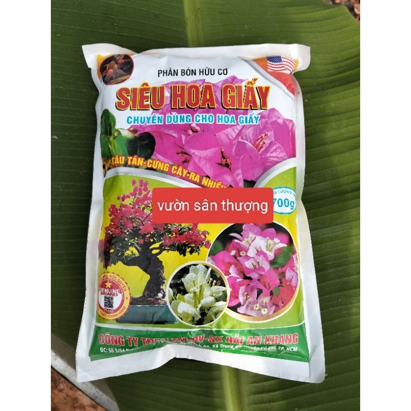 700g Phân Bón Hữu Cơ Chuyên Dùng Cho Hoa Giấy, Có Thể Dùng Cho Nhiều Loại Cây rau, Củ, Quả, Cây Cảnh