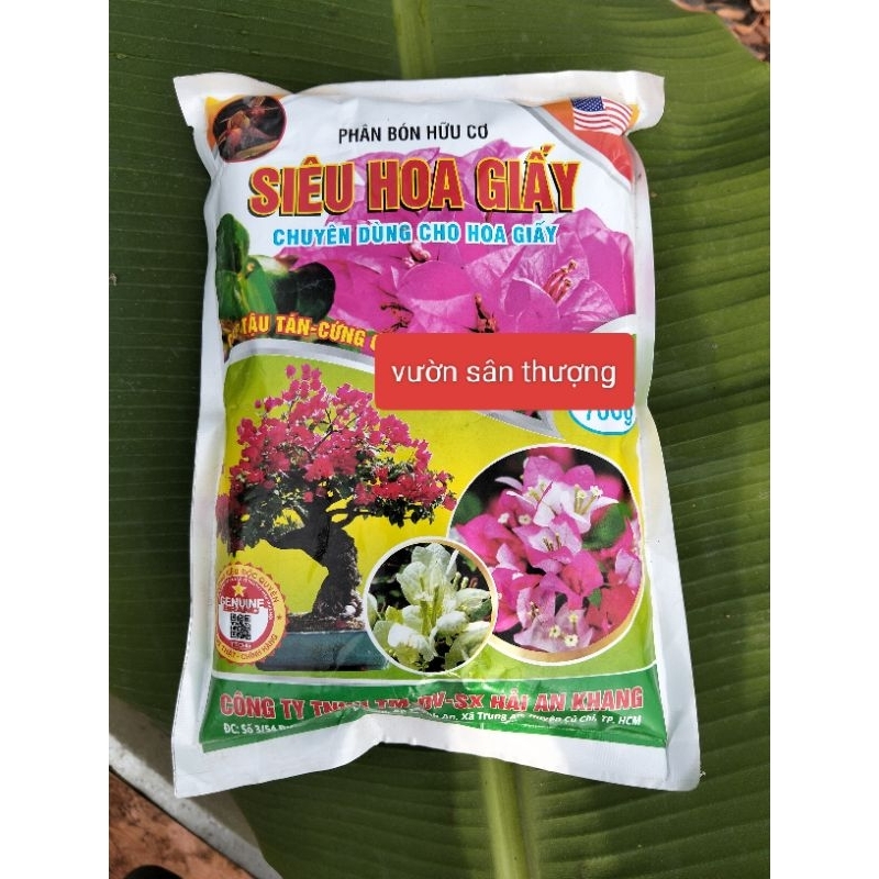 700g Phân Bón Hữu Cơ Chuyên Dùng Cho Hoa Giấy, Có Thể Dùng Cho Nhiều Loại Cây rau, Củ, Quả, Cây Cảnh
