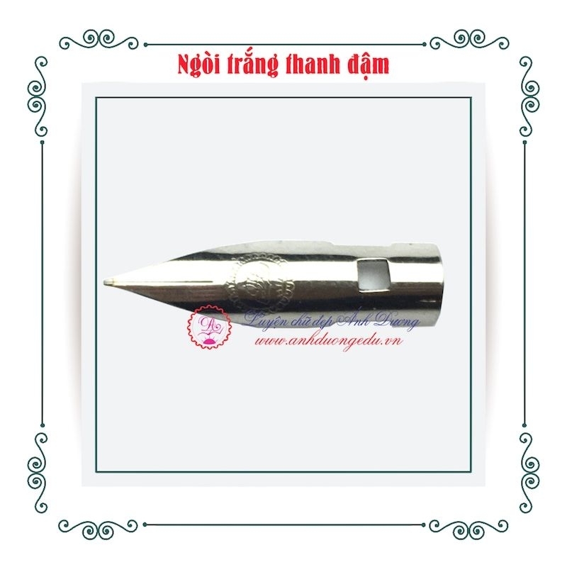 Sét 5 Ngòi Trắng Bút  Mài Thầy Ánh Êm Trơn - Thanh Đậm