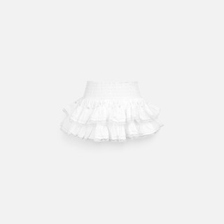 Chân Váy Nữ Ngắn Ruff Layers, Chất Vải Thô Cotton Phối Ren Cứng Thoải Mái, WCV039 SOME HOW STORE