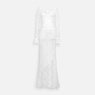Đầm Dài Nữ Sweet Lacey, Chất Vải Thun Ren Thoải Mái, WDD076 SOME HOW STORE