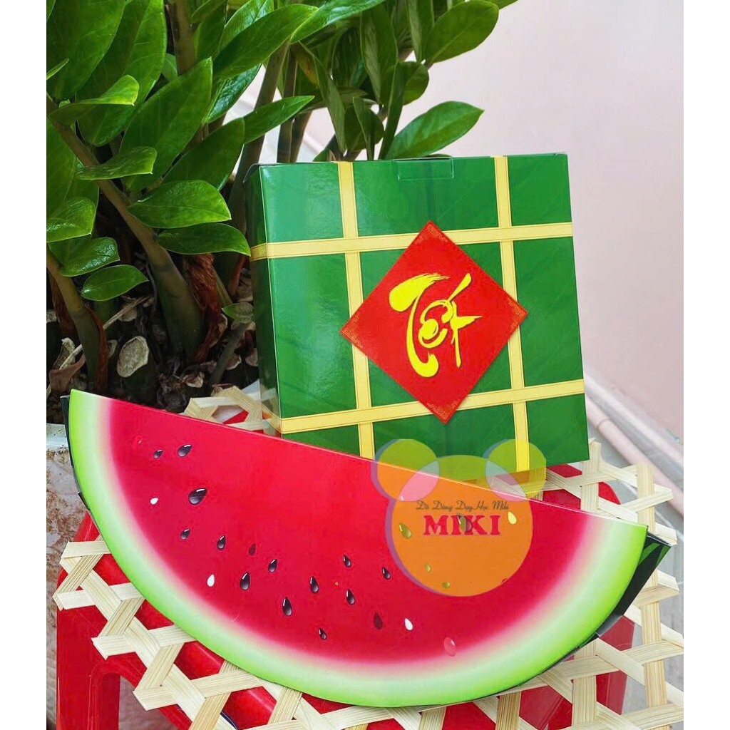 DƯA HẤU , BÁNH CHƯNG (mẫu mới ) trang trí tết
