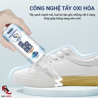 Dung Dịch Tẩy Ố Vàng Đế Giày cực mạnh - Công nghệ Nhật Bản tẩy trắng, khử ố vàng - Vệ sinh, làm trắng sneaker, giày dép
