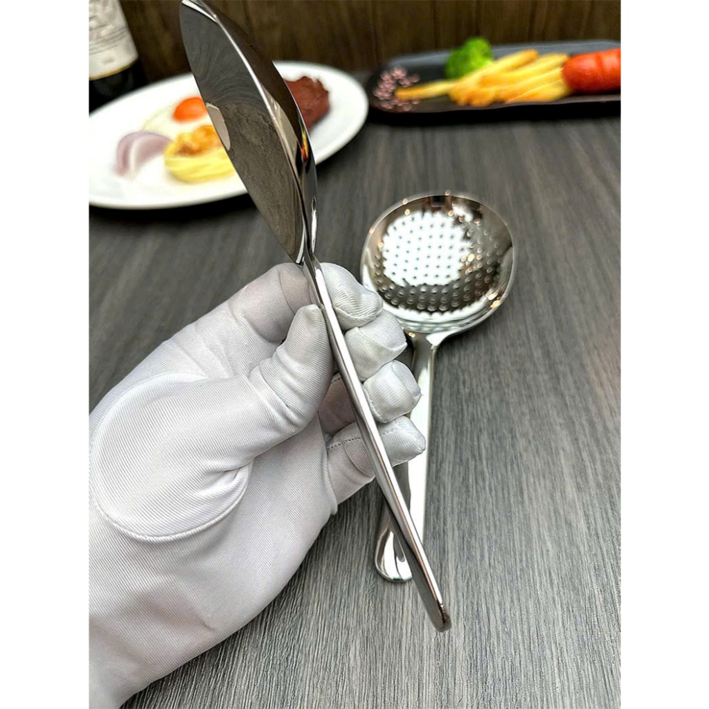 Thìa Vá Bản To Inox Dày Cao Cấp CKM84L Thìa Muỗng Inox Hàn Quốc Trơn 20.3x7.5cm, Thìa Xào Cán Ngắn