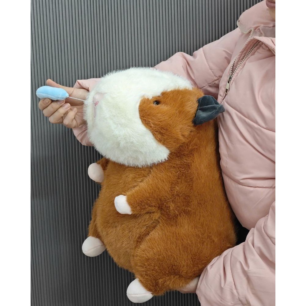 Gấu bông chuột hamster chảy nước mũi dễ thương Chuột lang hamster nhồi bông vải lông chồn kim cao cấp