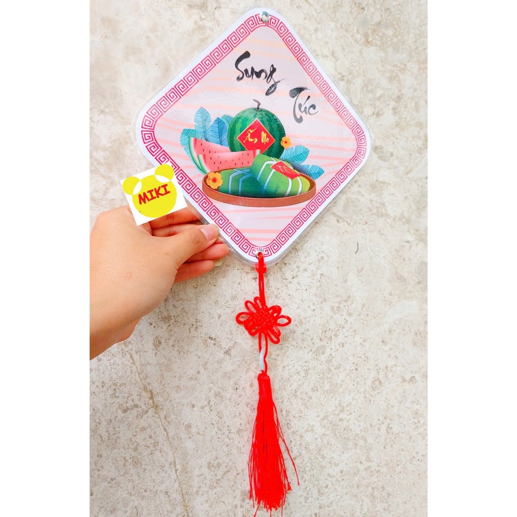 BỘ BẢNG TREO TRANG TRÍ TẾT XUÂN ép plastic (Đồ dùng dạy học Miki)