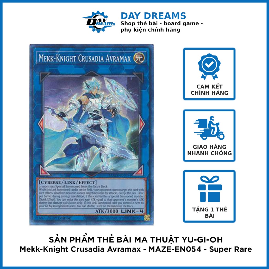 Yugioh! Mekk-knight Crusadia Avramax Maze-en054 1st Edition | Meses Sin