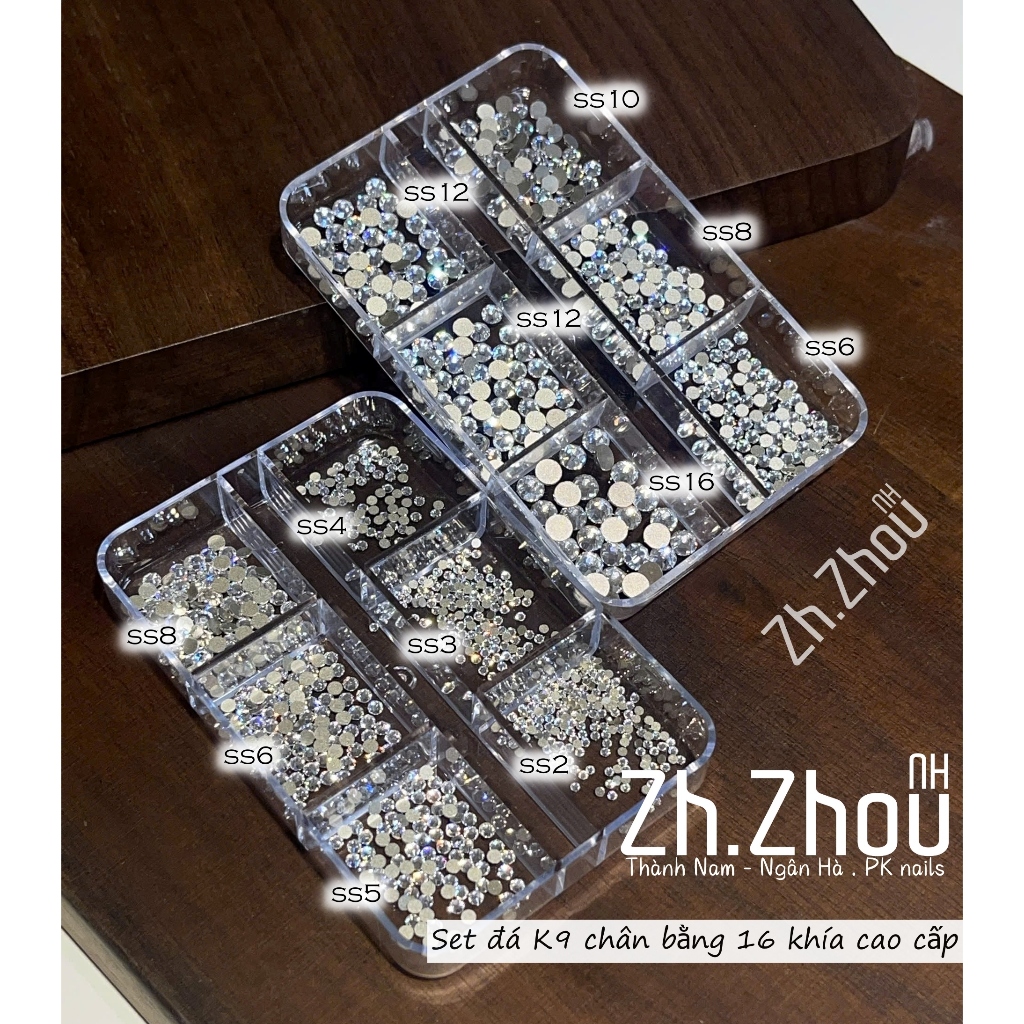 Đá chân bằng 16 khía, đá chân bằng K9 cao cấp, đá trắng 16 khía, Đá chân nhọn, Khay Đá Chân nhọn K9 giả Úc Siêu sáng