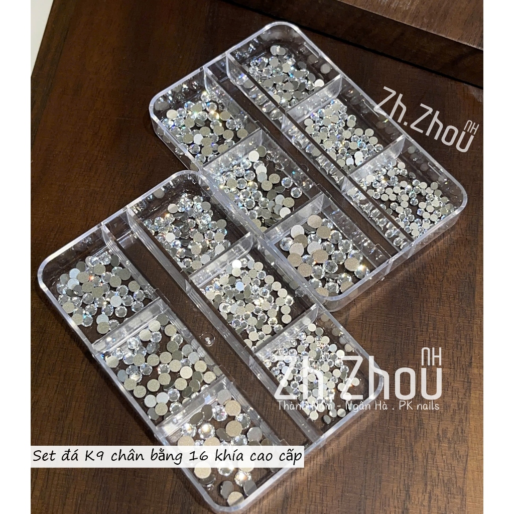 Đá chân bằng 16 khía, đá chân bằng K9 cao cấp, đá trắng 16 khía, Đá chân nhọn, Khay Đá Chân nhọn K9 giả Úc Siêu sáng