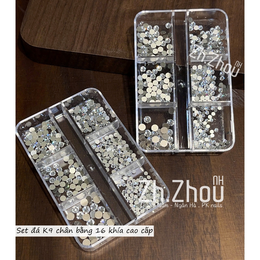 Đá chân bằng 16 khía, đá chân bằng K9 cao cấp, đá trắng 16 khía, Đá chân nhọn, Khay Đá Chân nhọn K9 giả Úc Siêu sáng