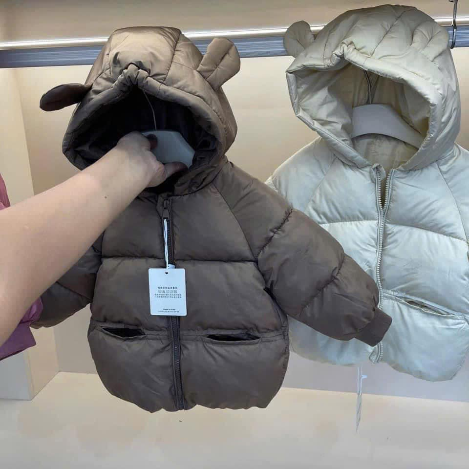 (HÀNG CÓ SẴN) Khoác Phao Gấu hàng QCCC Bóng Dày Ấm cho bé 9-15kg dày dặn ấm áp mix đồ dễ