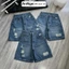 Quần jean ngố nữ ống rộng rách nhẹ, chất jean denim không co giãn dày dặn, cực xinh Anngo - AT521