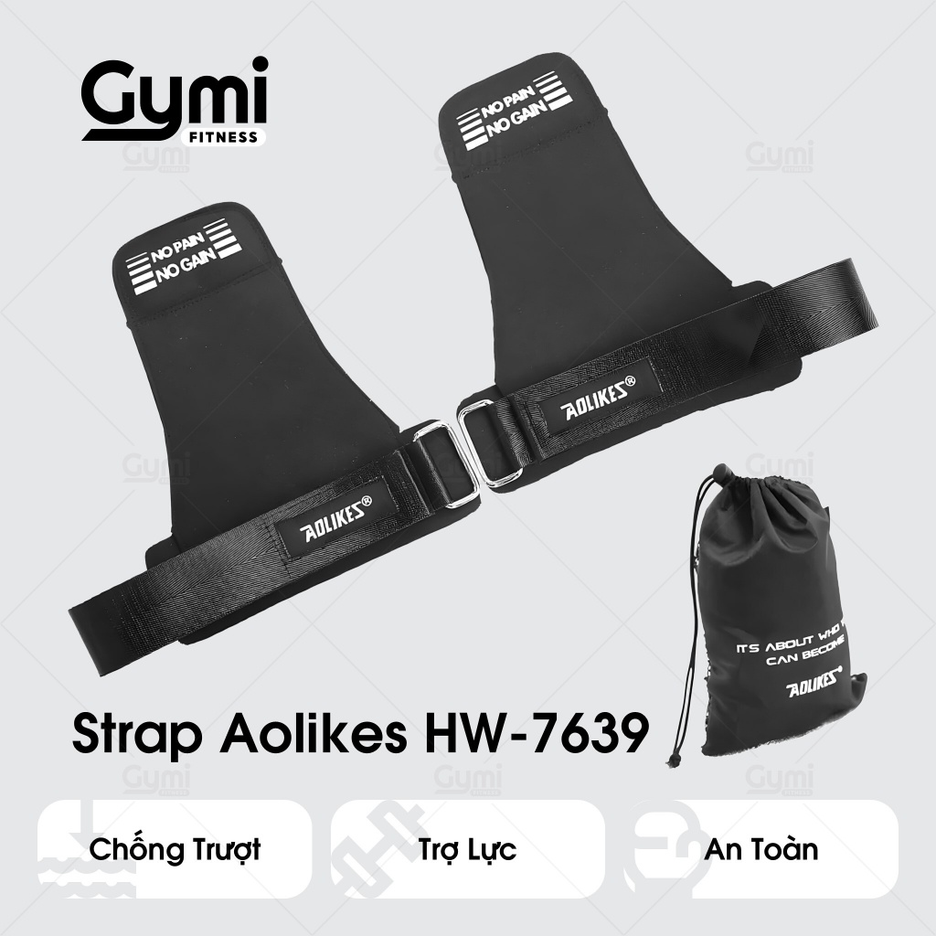[1 Đôi] Găng Tay Tập Gym Lifting Aolikes HW-7639 - Strap Aolikes - AL7639