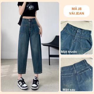 Tổng Hợp Quần Baggy Bigsize Nữ 9 Tấc Vải Jean/Kaki Form Rộng cho Nàng Chubby 50-95kg