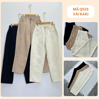 Tổng Hợp Quần Baggy Bigsize Nữ 9 Tấc Vải Jean/Kaki Form Rộng cho Nàng Chubby 50-95kg