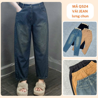 Tổng Hợp Quần Baggy Bigsize Nữ 9 Tấc Vải Jean/Kaki Form Rộng cho Nàng Chubby 50-95kg
