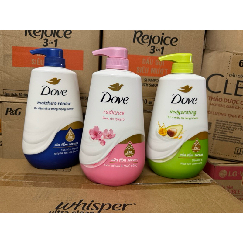 (mới) Sữa Tắm Dưỡng Thể Dove 500g / 900ml