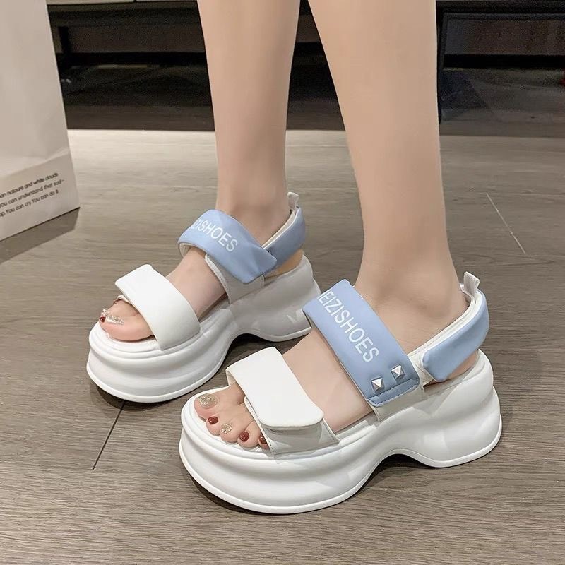 Giày Quai Hậu Đế Xuồng Độn Quai Dán Hàng QC Mẫu Đẹp Dành Cho Chị Em