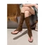 Giày Boots Nữ Dáng Sandal Xỏ Ngón Cao 5cm Chất Da Lộn Cá Tính Ulzzang