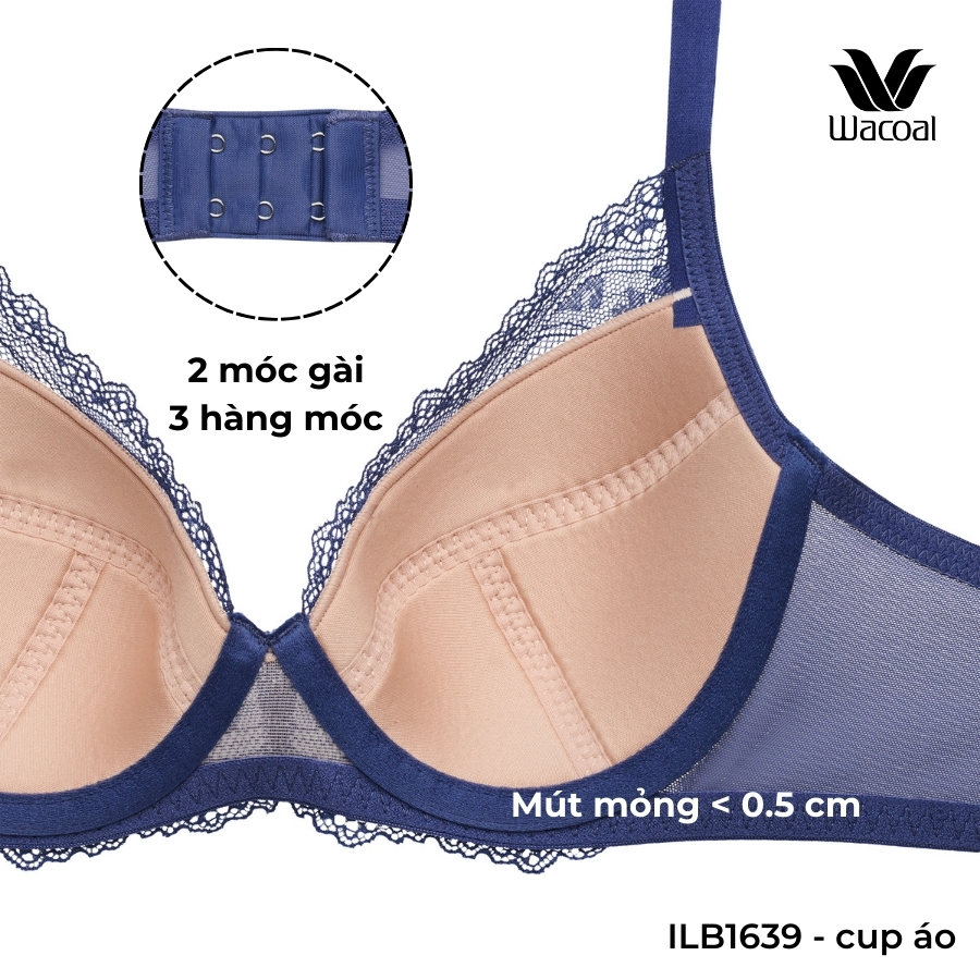 Áo lót Wacoal ILB1639 có gọng, nâng nhẹ mút mỏng < 0.5cm - LB1639