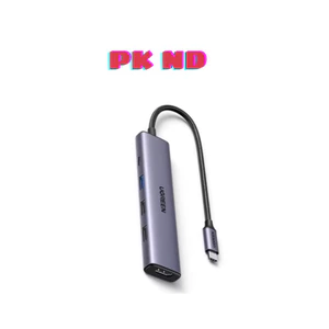 Hub chuyển đổi Type C Ug.reen 15495 5 in 1 | Vỏ nhôm cao cấp | HDMI 4K30Hz | USB 2.0 | USB 3.0 | Sạc PD 100W