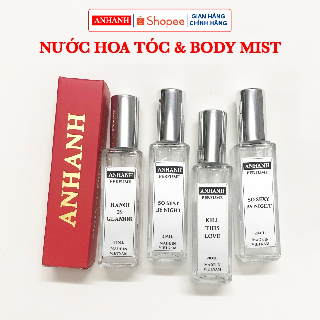 Nước Hoa Tóc & Body Mist ANHANH - Lưu hương 6-8h