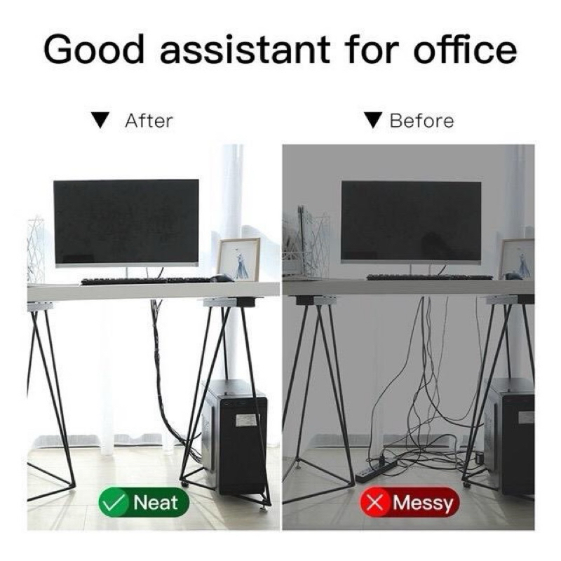 Dây Cuốn Cáp Sạc Ba.seus Velcro siêu dính cố định gọn tai nghe dây máy tính đồ điện tử dây điện