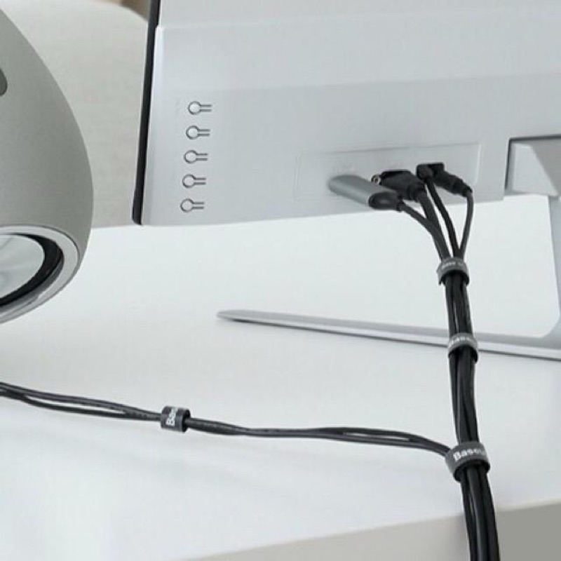 Dây Cuốn Cáp Sạc Ba.seus Velcro siêu dính cố định gọn tai nghe dây máy tính đồ điện tử dây điện