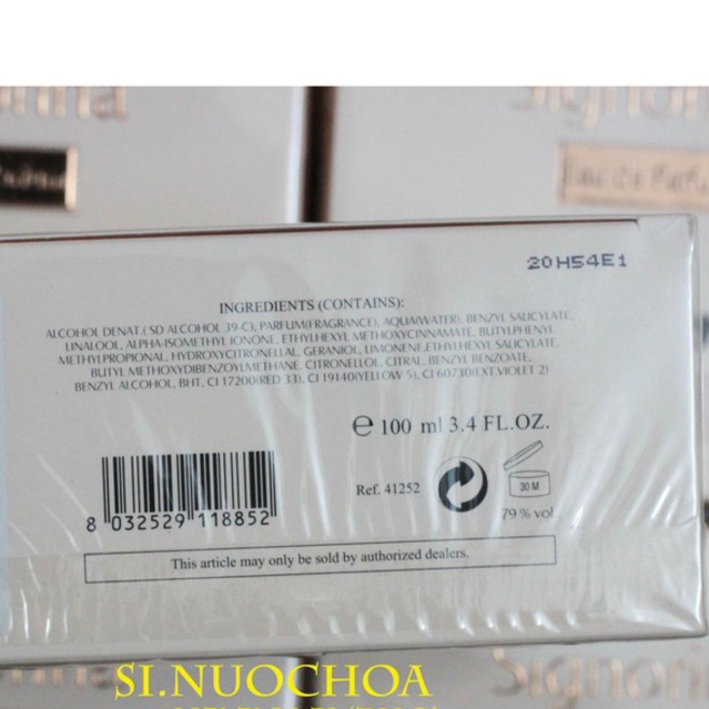 [Mã COSBAUH3 giảm 8% đơn 300K] [ 30ml / 100ml ] Nước hoa nữ Signorina 30ml / 100ml